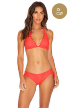 NOCHES DE SEVILLA - Triangle Halter Top & Drawstring Side Moderate Bottom • Flamingo