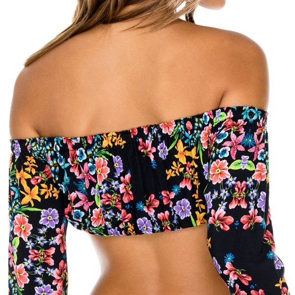 NOCHES DE SEVILLA - Tropicana Shoulder Top