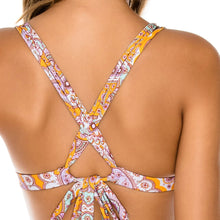 ALHAMBRA - Molded Push Up Bandeau Halter Top