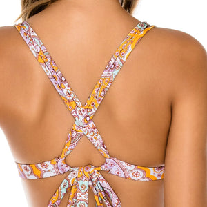 ALHAMBRA - Molded Push Up Bandeau Halter Top