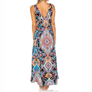 MAESTRANZA - V Neck Long Dress