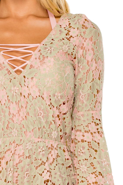 GITANA - Bell Sleeve Dress • Multicolor