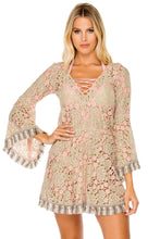 GITANA - Bell Sleeve Dress • Multicolor