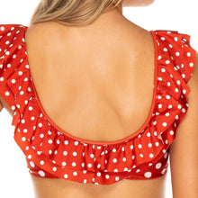 MACARENA - Laced Up Ruffle Bralette