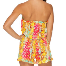 SMOKE SHOW - Strapless Ruffle Romper