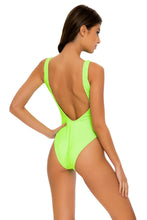 LULI BABE IN MIAMI - Tank One Piece • Neon Lime