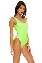 LULI BABE IN MIAMI - Tank One Piece • Neon Lime