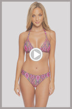 VAMOS A CABOS - Triangle Halter Top & Full Bottom • Multicolor