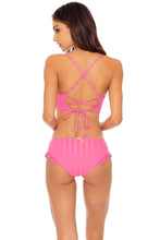 BACHELORETTE AND HER BABES - Underwire Top & Ruffle Full Seamless Bottom • Party Pink