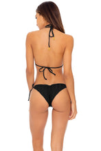 BACHELORETTE AND HER BABES - Triangle Top & Wavey Ruched Back Tie Side Bottom • Bash Black