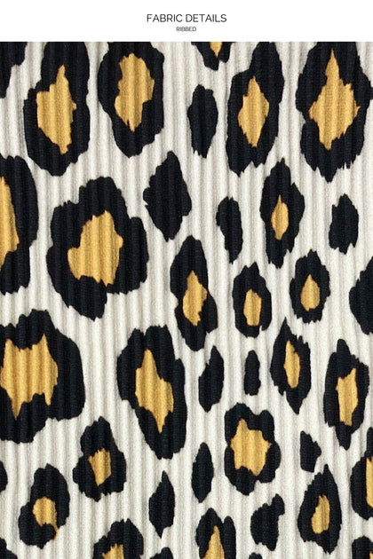 WILD SIDE - Cross Back Bustier Top & Seamless Wavey Ruched Back Bottom • Multicolor