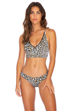 WILD SIDE - Cross Back Bustier Top & Seamless Wavey Ruched Back Bottom • Multicolor