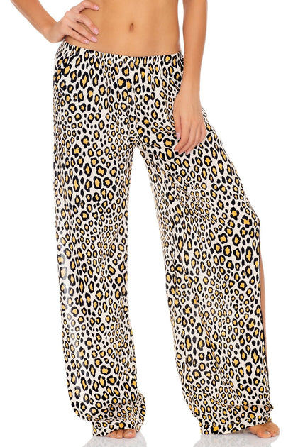 WILD SIDE - Cross Back Bustier Top & Split Side Wide Leg Pant • Multicolor Campaign