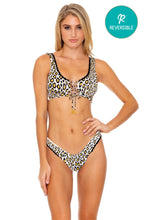 WILD SIDE - Lace Up Bralette & High Leg Bottom • Multicolor