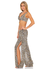 WILD SIDE - Lace Up Bralette & Split Side Wide Leg Pant • Multicolor