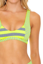 TIME TO FIESTA - Tank Bralette & High Leg Banded Waist Bottom • Neon Yellow