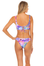 PINK LAGOON - Open Front Bralette & Banded Moderate Bottom • Multicolor