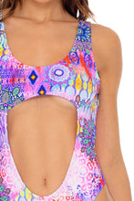 PINK LAGOON - Tank Open One Piece • Multicolor