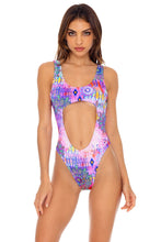 PINK LAGOON - Tank Open One Piece • Multicolor