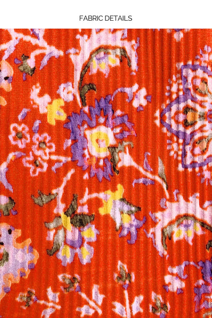 CALYPSO - Bralette Top & Seamless Wavey Ruched Back Bottom • Rojo