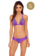 PUERTO AVENTURA - Triangle Halter Top & Seamless Full Ruched Back Bottom • Multicolor