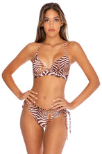 SAFARI DREAMS - Underwire Top & Drawstring Side Full Bottom • Brown