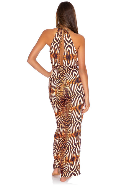 SAFARI DREAMS - Señorita Jumpsuit • Brown