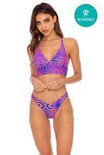 PUERTO AVENTURA - Cross Back Bustier Top & High Leg Bottom • Multicolor