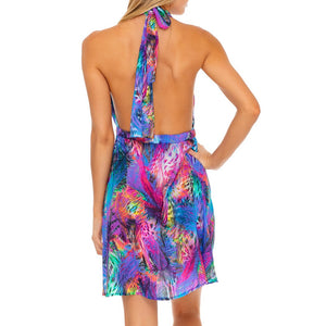 ISLA HOLBOX - Deep Plunge Mini Dress