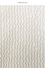 PURA CURIOSIDAD - Triangle Top & Wavy Ruched Back Tie Side Bottom • White