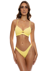 PURA CURIOSIDAD - Underwire Top & High Leg Bottom • Sun Rays