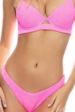 PURA CURIOSIDAD - Underwire Top & High Leg Bottom • Miami Vice Pink