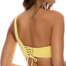 PURA CURIOSIDAD - One Shoulder Lace Back Top