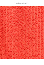 PURA CURIOSIDAD - Free Form Bandeau & High Leg Banded Waist Bottom • Chili Pepper