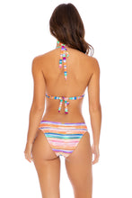 HEAT WAVES - Triangle Halter Top & Full Bottom • Multicolor