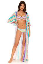 HEAT WAVES - Long Open Tunic • Multicolor