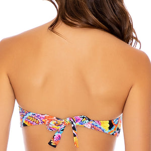 MOON NIGHTS - Gold V Ring Bandeau Top