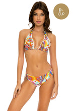 SUMMER LOVE - Triangle Halter Top & Seamless Full Ruched Back Bottom • White