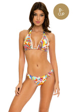 SUMMER LOVE - Triangle Halter Top & Banded Moderate Bottom • White