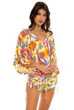 SUMMER LOVE - Cabana V Neck Dress • White