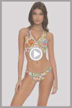 SUMMER LOVE - Cross Back Bustier Top & Banded Full Bottom • White