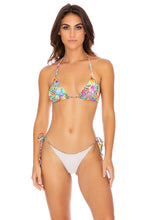 LULI'S JUNGLE - Triangle Top & Wavey Ruched Back Tie Side Bottom • Multicolor