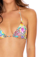 LULI'S JUNGLE - Triangle Top & Wavey Ruched Back Tie Side Bottom • Multicolor