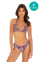 TIKI BABE - Triangle Halter Top & Drawstring Side  Bottom • Multicolor