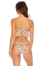 WILD FLOWER - Bandeau Top & Banded Moderate Bottom • Multicolor Runway