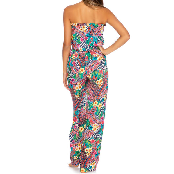 LULI TRIBE - Strapless Ruffle Jumpsuit