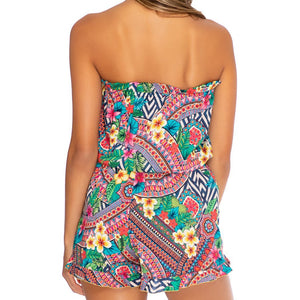LULI TRIBE - Strapless Ruffle Romper