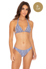 MESMERIZED - Triangle Halter Top & Banded Full Bottom • Multicolor