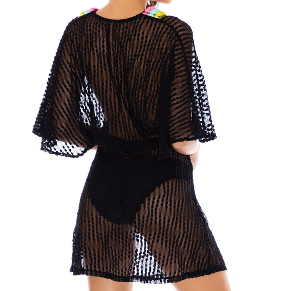 NIGHT LIGHTS - V Neck Short Dress