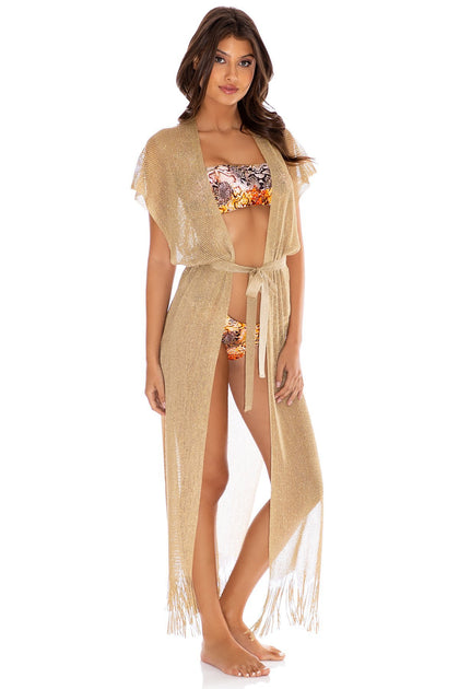 GOLDEN QUEEN - Long Caftan • Gold Rush